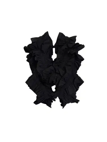 [ HOUGA ] kiki frill vest ( 블랙 )