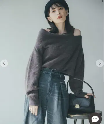 cocodeal 코코딜 폭스 오프숄더 니트