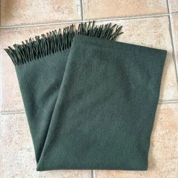 대형 캐시미어 스톨 다크 그린