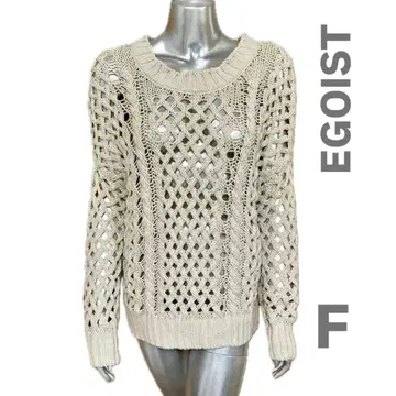 EGOIST 에고이스트 시스루 니트 스웨터