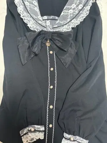 Secret Honey 세일러 긴팔 레이스 셋업