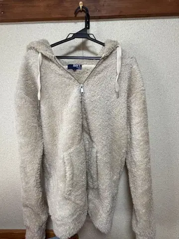 NAVY JEANS 플리스 자켓 XL 크림색