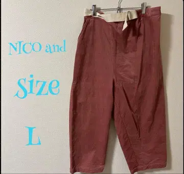 NICO AND 빨간색 와이드 팬츠 L 사이즈
