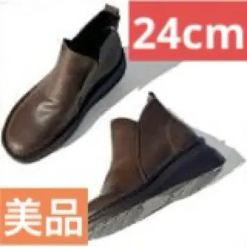 새상품급 NICO 컴포트 숏부츠 24cm 천연 가죽