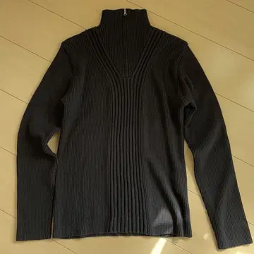 ZIOZIA 집업 니트 블랙