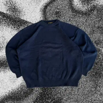 90s Eddie Bauer 네이비 XL 코튼 니트