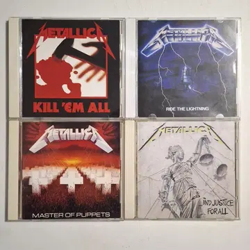 METALLICA 1st - 4th CD 묶음 판매 일본 국내반