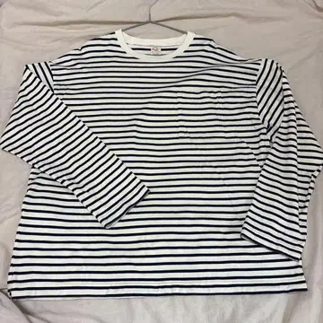 TRADE MARK GOLD 보더 긴팔 셔츠