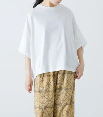 카구레 와이드 코쿤 돌먼 티셔츠 화이트