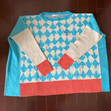 츠모리치사토 개구리 자카드 니트