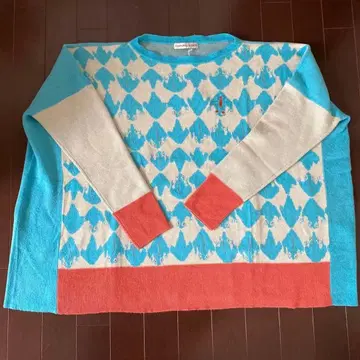 츠모리치사토 개구리 자카드 니트