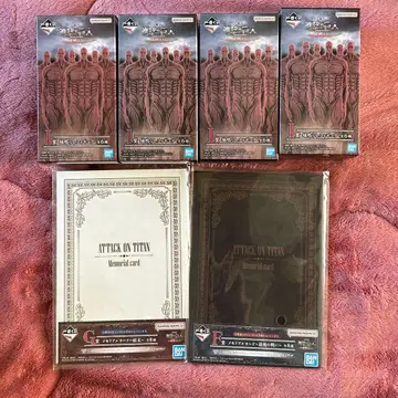 진격의 거인 제일복권 지진 피규어 기타 묶음 판매