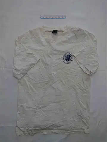 허프 서클 로고 프린트 T셔츠 화이트 계열 L 사이즈 반팔 남성용