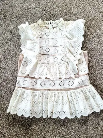 sea 슬리브리스 상의 4 화이트