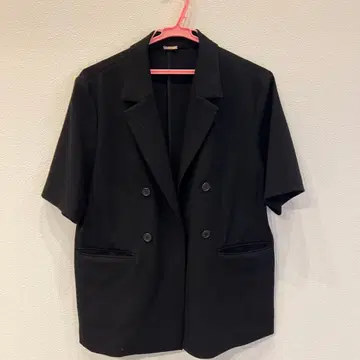 SANDAL 블랙 테일러드 자켓