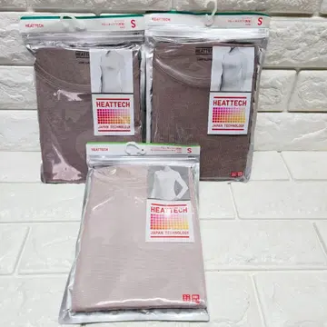 유니클로 HEATTECH 쿨넥 T 긴팔 S 사이즈 3장 세트