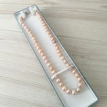 담수 진주 핑크 목걸이