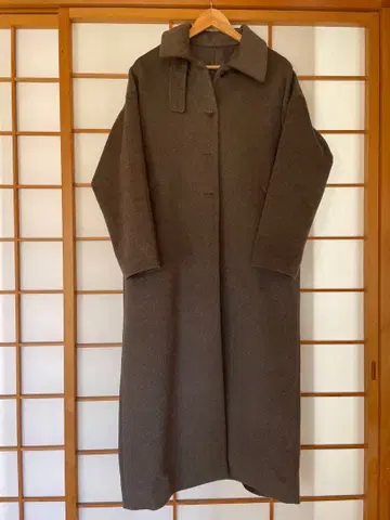 나이로 스탠드 칼라 롱 코트 M