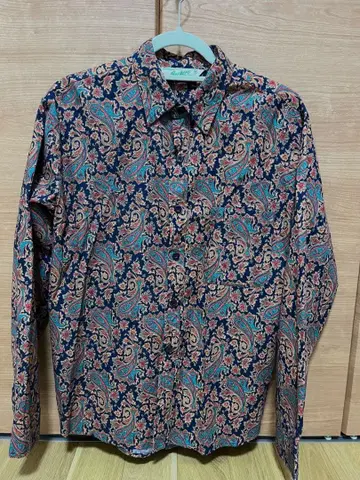 Backers 페이즐리 무늬 긴팔 셔츠 M 사이즈