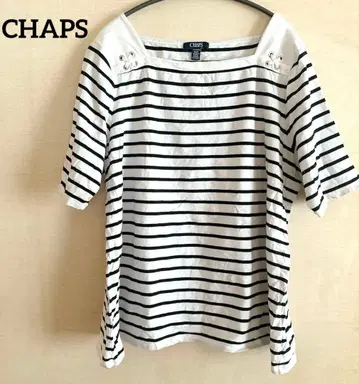 CHAPS 스트라이프 반팔 T셔츠 2X