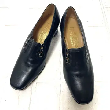 긴자 요시노야 펌프스 가죽 블랙 출퇴근 23cm