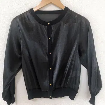 피오르피오레 nouer 시어 오간자 블루종 블랙