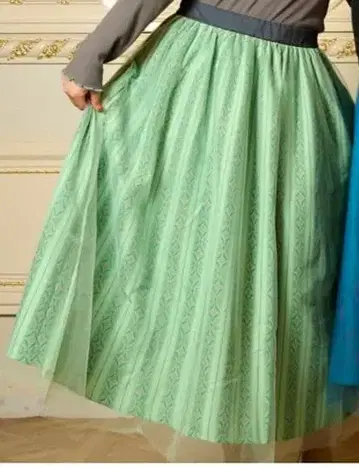 안나 대관식 스커트 L 리트시 안나 눈의 여왕 바운드 코디 분장 시마무라