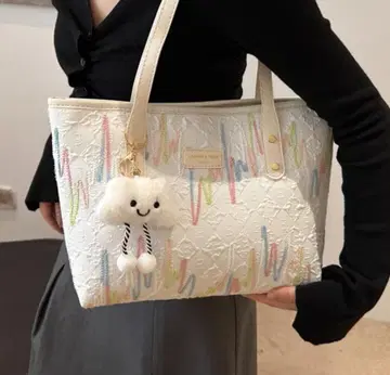 컬러풀 자수 숄더백