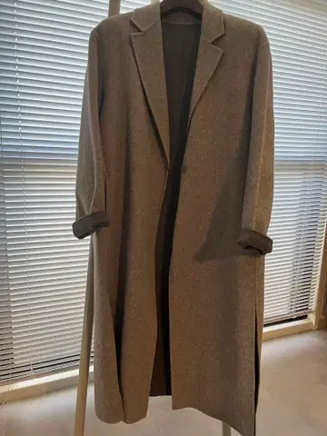 FRAMeWORK 그레이 롱 코트 얇은 소재