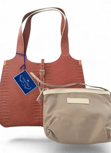 Milano House 미사용 백 로즈 핑크 형압