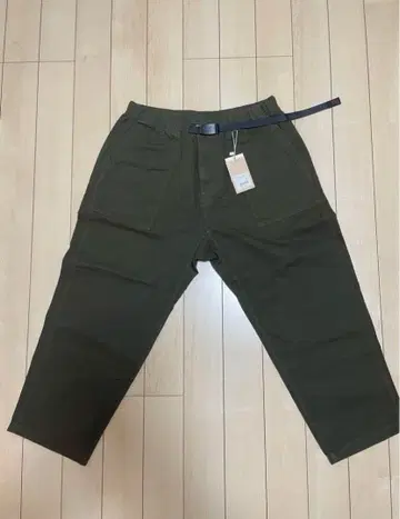 그라미치 루즈 테이퍼드 팬츠 XL 딥 그린