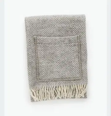 LAPUAN KANKURIT 포켓 숄 ( grey-white )