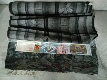 새상품 본고장 오시마 명주 진흙 염색 아마미 무늬 카와구치 직물 제작