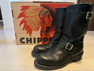Chippewa 블랙 엔지니어 부츠