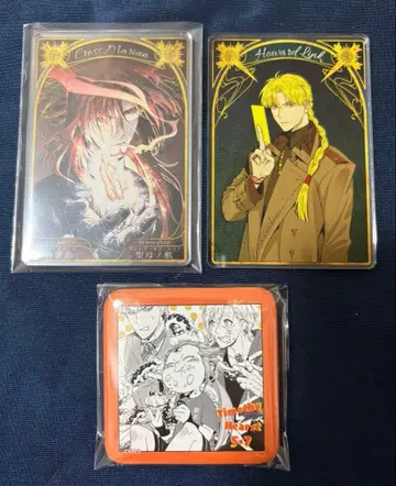 D.Gray-man 크로스 아렌 링크 캔뱃지 스탯 카드