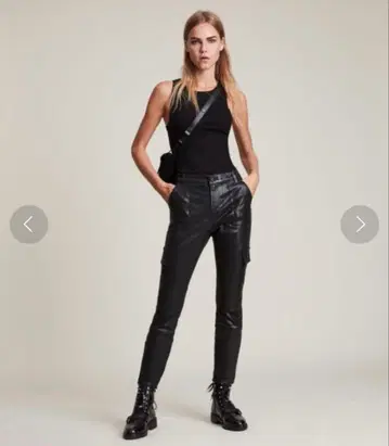 올세인츠 가죽 팬츠