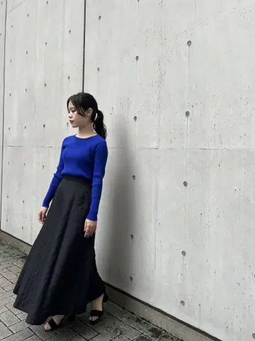 블렌하임 마틀라세 자카드 플레어 스커트