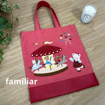familiar 패밀리아 70주년 VIP 한정판 데님 토트백 회전목마