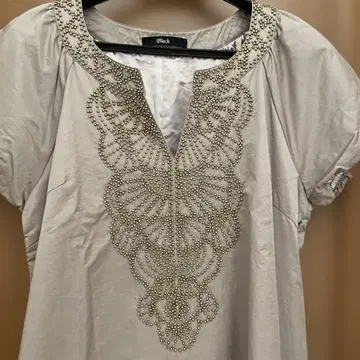 반팔 튜닉 베이지 M