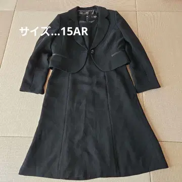 블랙 원피스 수트 숏 자켓 포함 사이즈 - 15AR