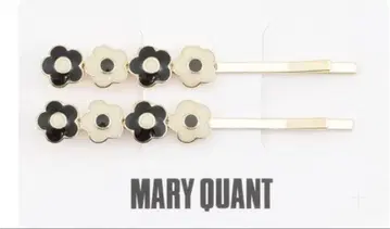 마리콴트 꽃 모티브 헤어핀 2개 세트