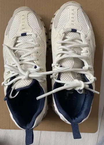 FILA 메쉬 스니커즈 화이트/네이비