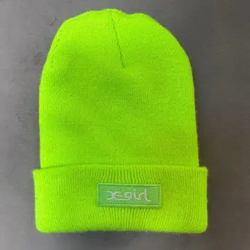 새상품급 hysix 형광 그린 니트 모자