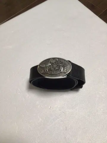 할리 HOG 엠블럼 버클 포함 오리지널 블랙 가죽 벨트