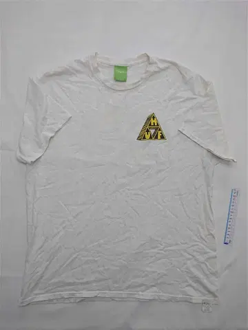 허프 20주년 트리플 트라이앵글 반팔 T셔츠 L 사이즈 화이트 계열