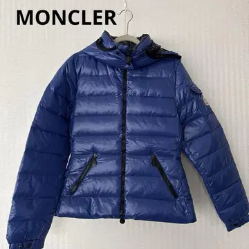 MONCLER 다운 자켓 파랑 후드 부착
