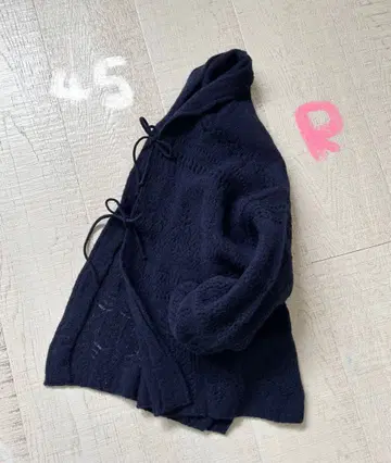 45R 끈 리본의 포근한 가디건 45rpm umii908