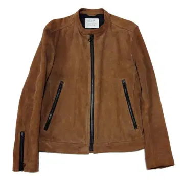 BAYFLOW 베이플로우 스웨이드 가죽 라이더 자켓 브라운 염소 가죽
