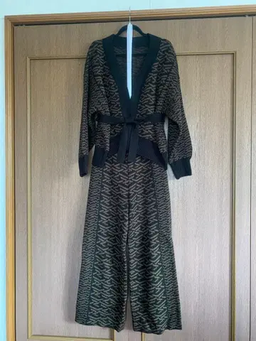 Re:EDIT Green Project 니트 팬츠 셋업