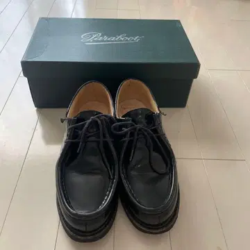 Paraboot Michael 블랙 유리 가죽